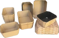 Kraft corrugated food-service takeaway packaging