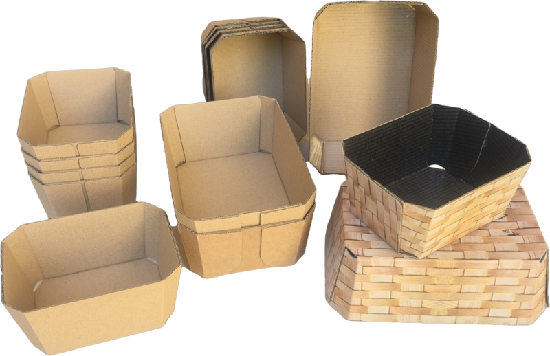 Kraft corrugated food-service takeaway packaging